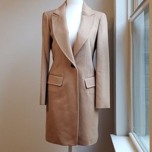 100% Cashmere Carmel Color Coat , Size Small